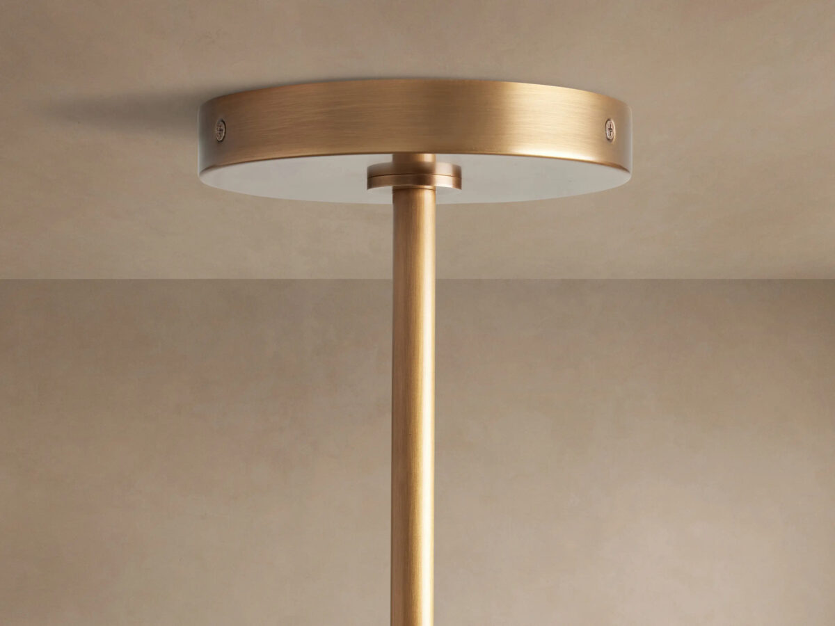 GV Mandoza Modern Glass Light 19 Light Brass Chandelier - Image 8