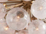 GV Mandoza Modern Glass Light 19 Light Brass Chandelier - Image 7