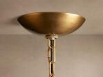 GV Blaire Round Glass Chandelier in White - Image 6