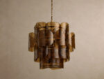 GV Blaire Round Glass Chandelier in White - Image 9