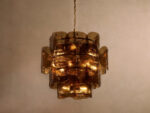 GV Blaire Round Glass Chandelier in White - Image 7