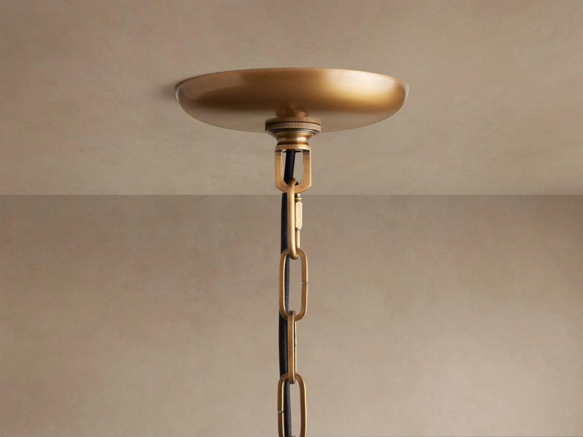GV Ghiaccio Glass Modern Pendant in Green and Brass - Image 13