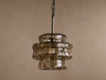 GV Ghiaccio Glass Modern Pendant in Green and Brass - Image 25