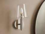 GV Modern Steel Sconce with Glass Shade - Image 2