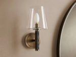 GV Modern Steel Sconce with Glass Shade - Image 6