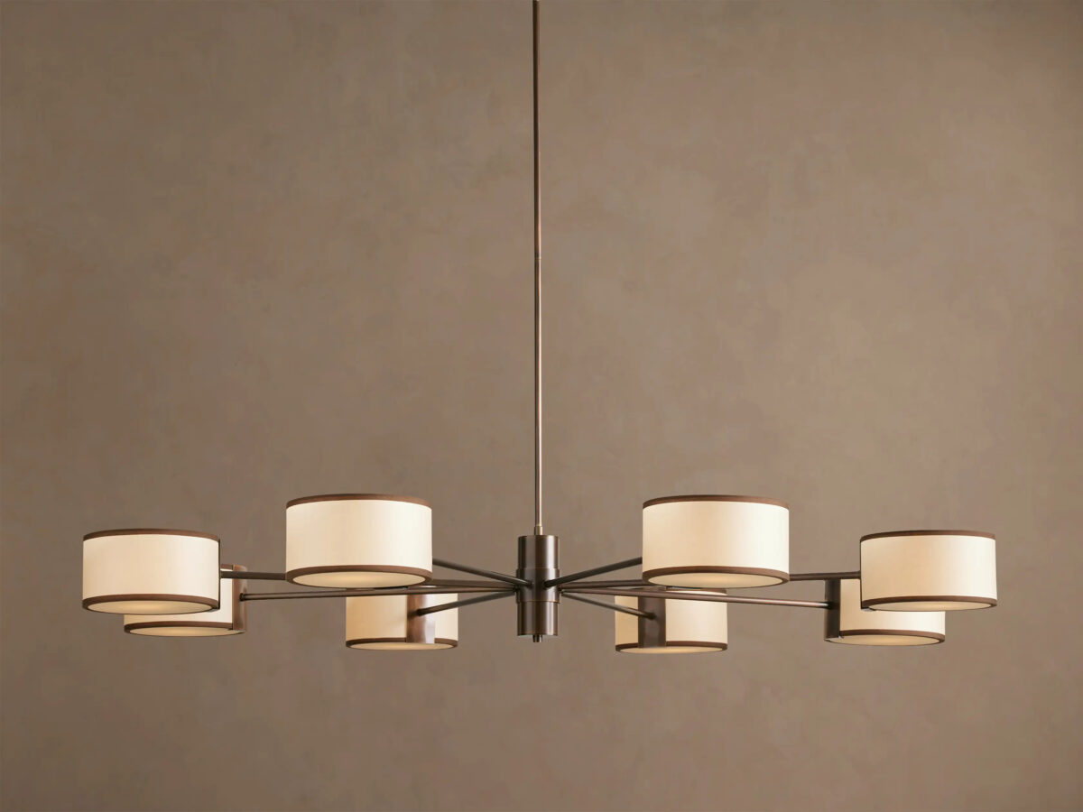 GV Fabric Chandelier Round Steel Frame 60 Inch - Image 9