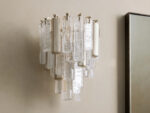 GV Neve Cast Glass Sconce in Champagne Aluminum - Image 2