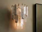 GV Neve Cast Glass Sconce in Champagne Aluminum