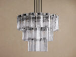 GV Glass Glam Light 38 Inch Round Chandelier in Brass - Image 6