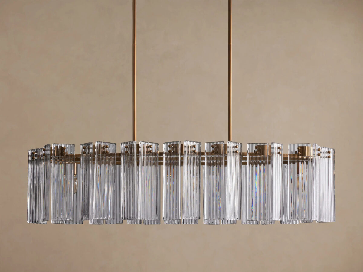 GV Delsie Oval Glass Chandelier 51 Inch - Image 8