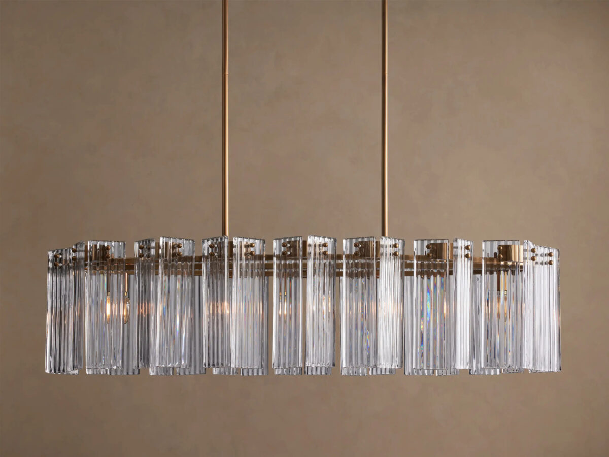 GV Delsie Oval Glass Chandelier 51 Inch - Image 6