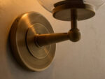 GV Fulton Bronze Glass Sconce with Milk Globe - Image 15