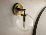 GV Fulton Bronze Glass Sconce with Milk Globe - Image 16