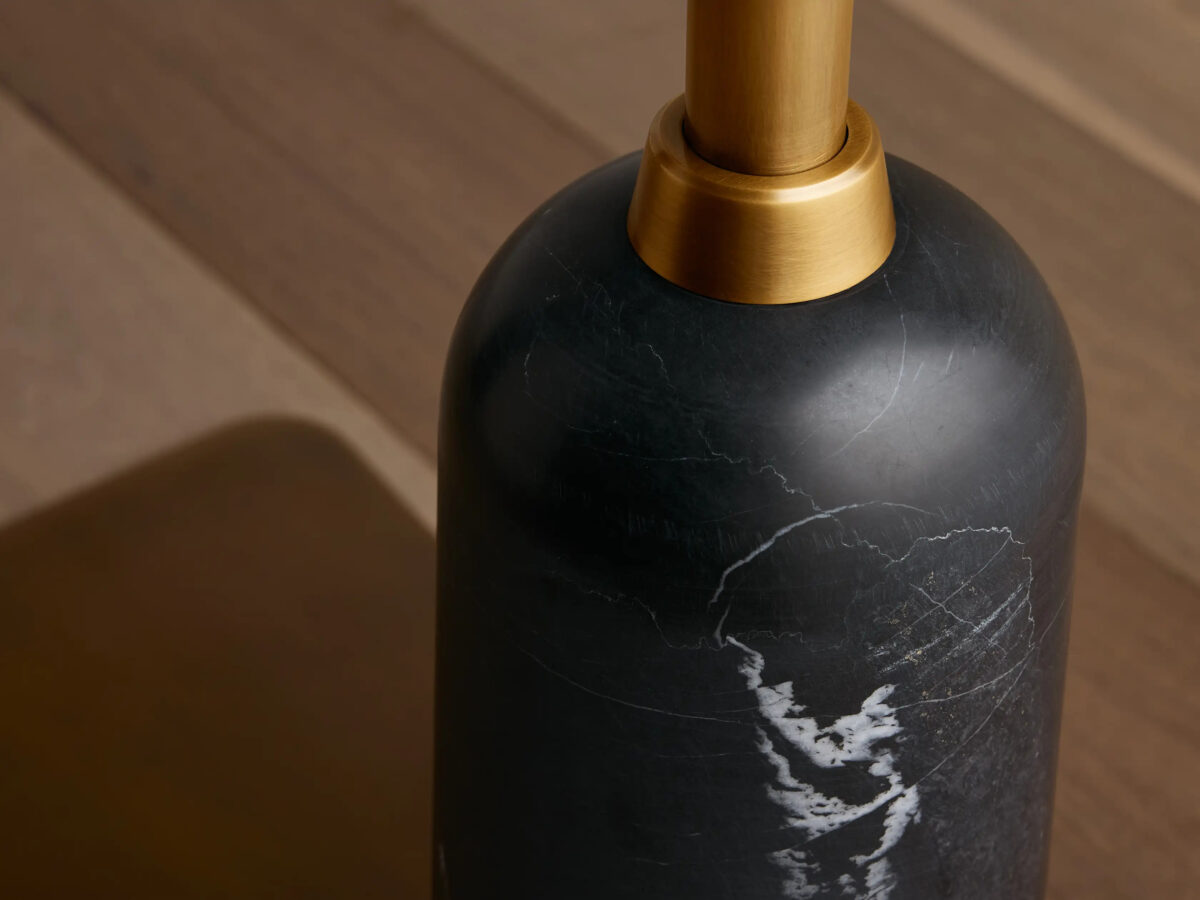 GV Marble Arc Lamp with Black Marquina Base - Image 4