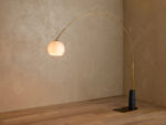 GV Marble Arc Lamp with Black Marquina Base
