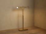 GV Abel Brass Floor Lamp with Warm LED Light