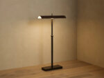 GV Modern Leather Lamp Abel Bronze Floor Lamp