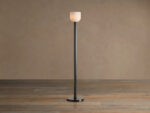 GV Ansley Bronze Alabaster Torchiere Floor Lamp
