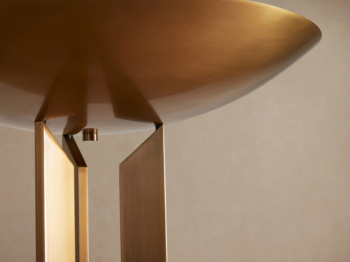 GV Brass Torchiere Lamp Romina Floor Lamp - Image 2