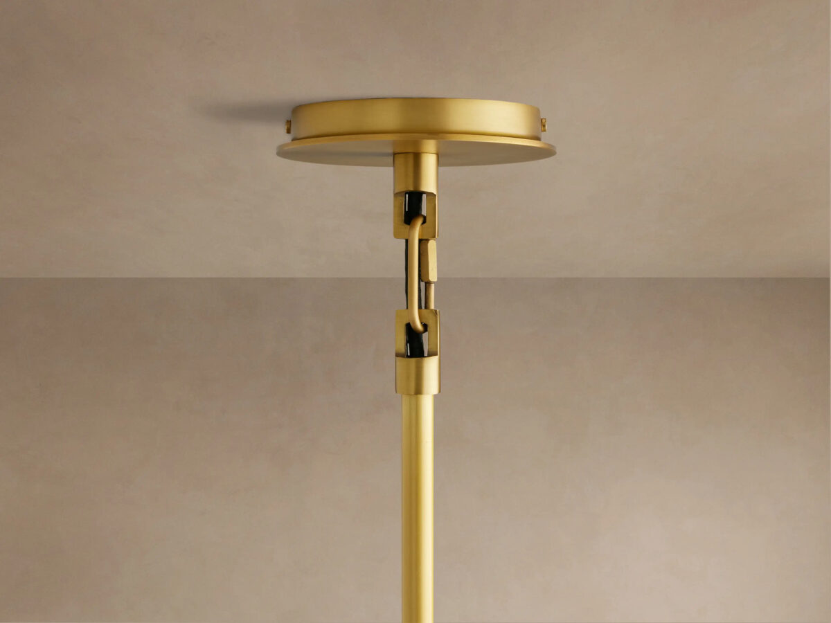 GV Linden Brass Linen Pendant - Image 4