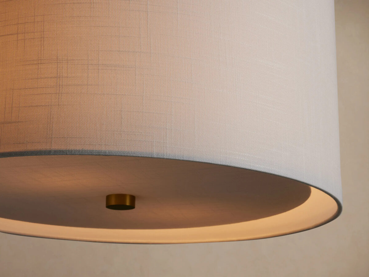 GV Linden Brass Linen Pendant - Image 3