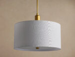 GV Linden Brass Linen Pendant - Image 2