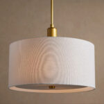 GV Linden Brass Linen Pendant