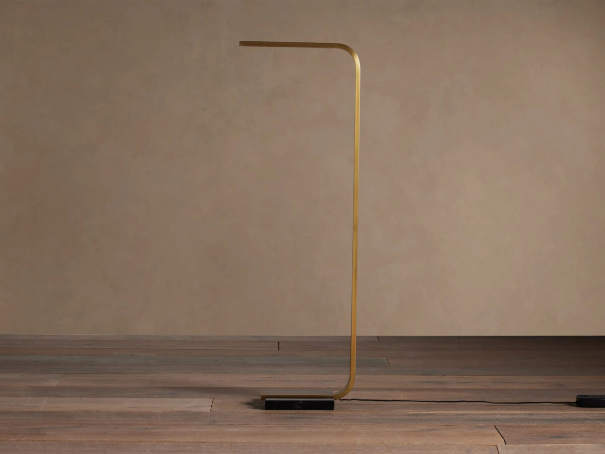 GV Modern Brass Lamp Karson Task Floor Lamp - Image 2