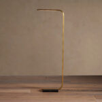 GV Modern Brass Lamp Karson Task Floor Lamp