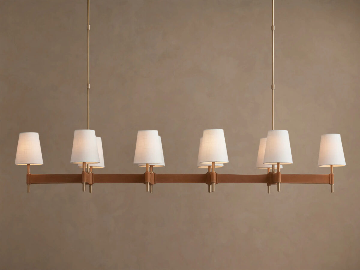 GV Modern Brass Light Linear Chandelier - Image 5