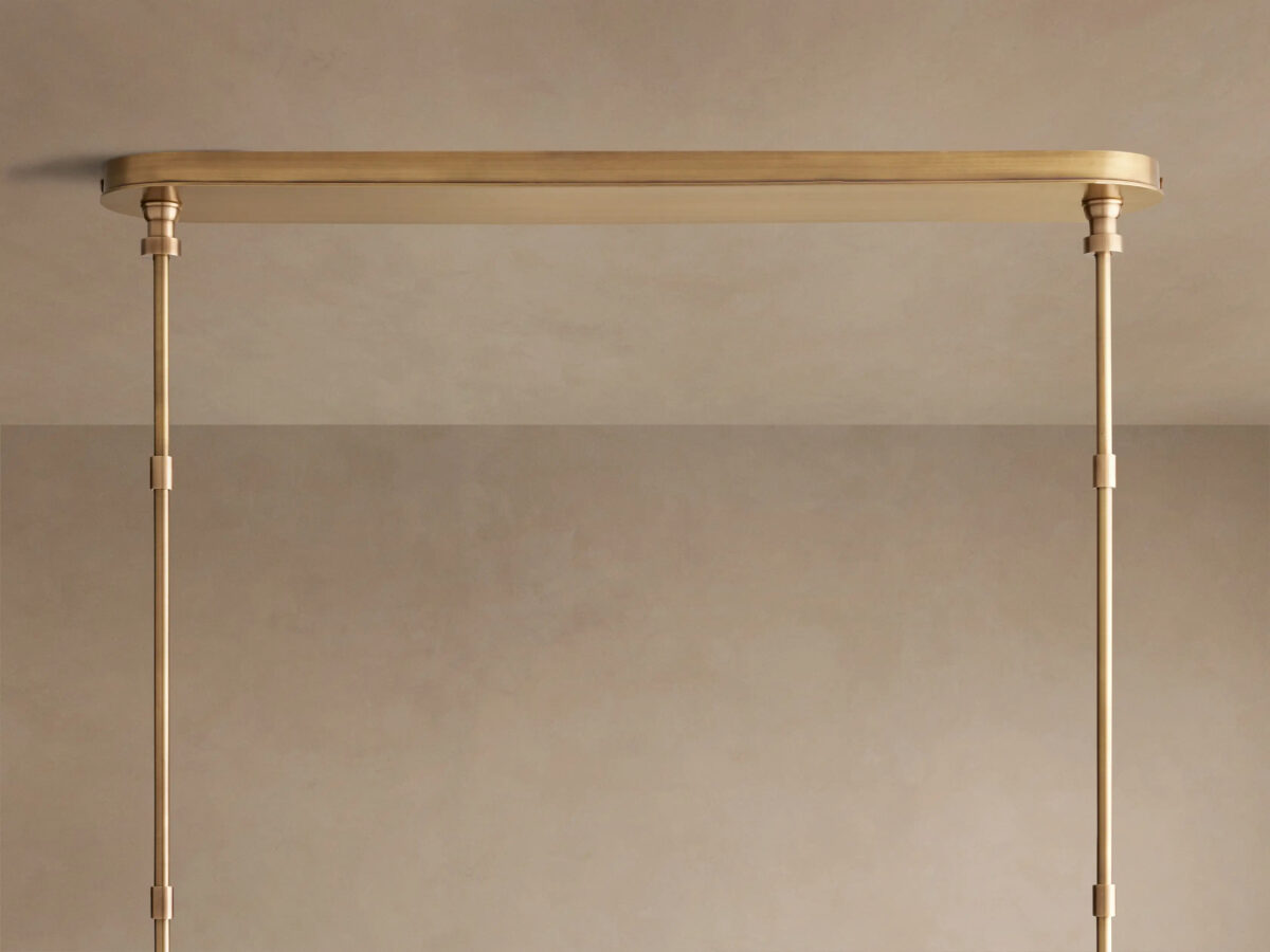 GV Modern Brass Light Linear Chandelier - Image 4
