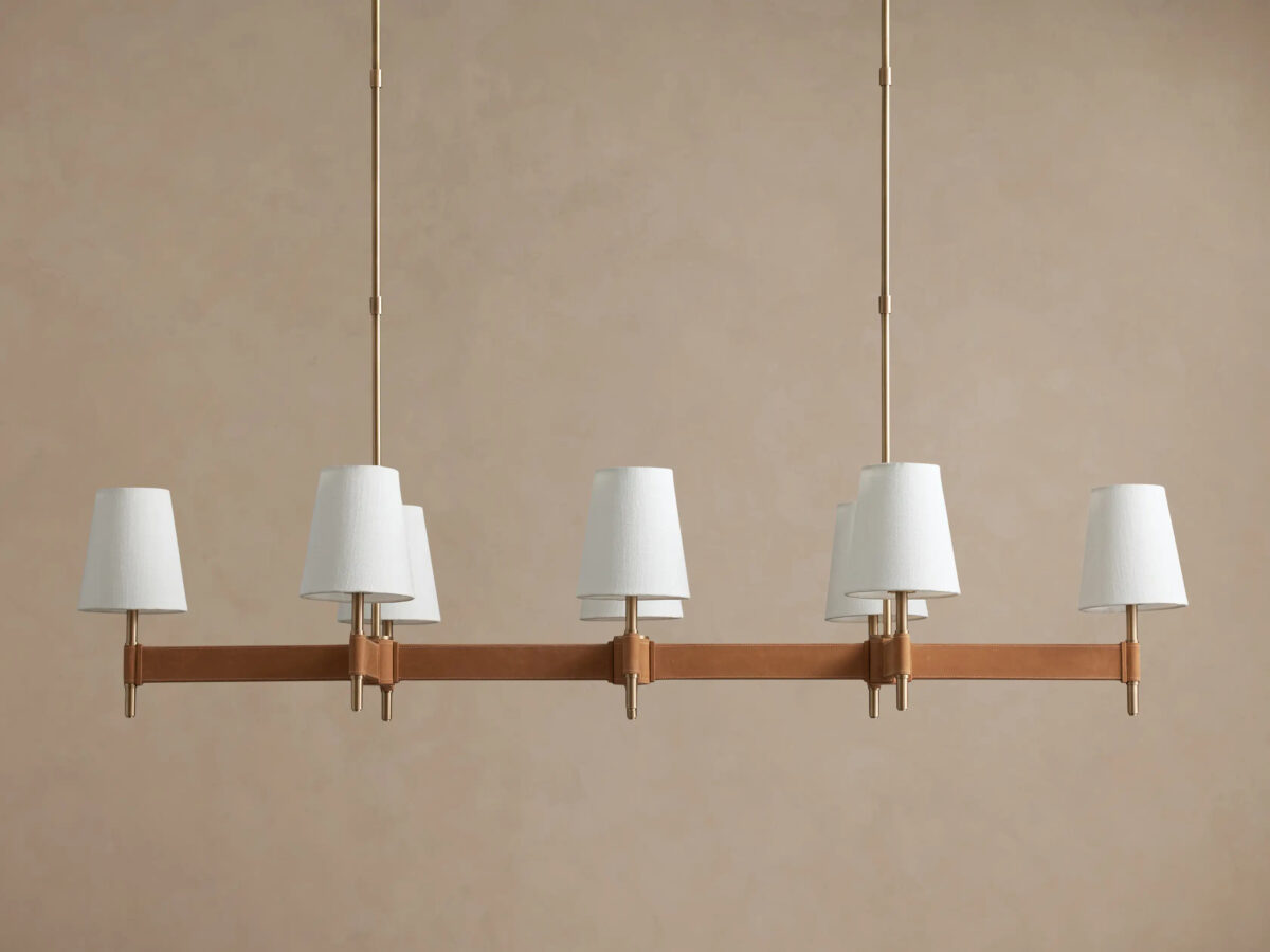 GV Modern Brass Light Linear Chandelier - Image 2