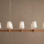 GV Modern Brass Light Linear Chandelier