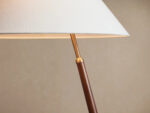 GV Edric Midcentury Wood Lamp with Linen Shade - Image 4