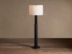 GV Black Oak Lamp Lathe Floor Lamp