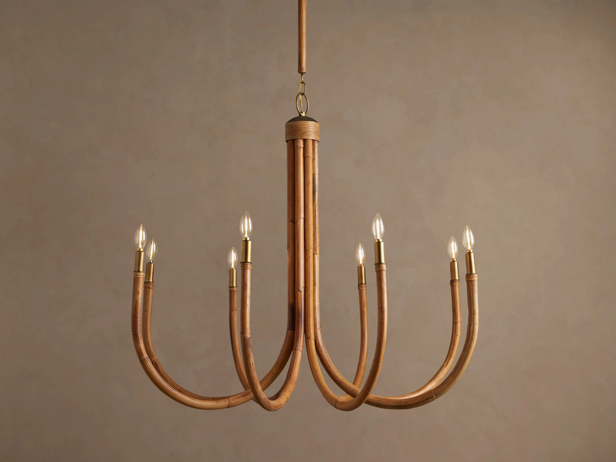 6610136H728_CPC260114 GV Ravda Round Rattan Chandelier - Image 1