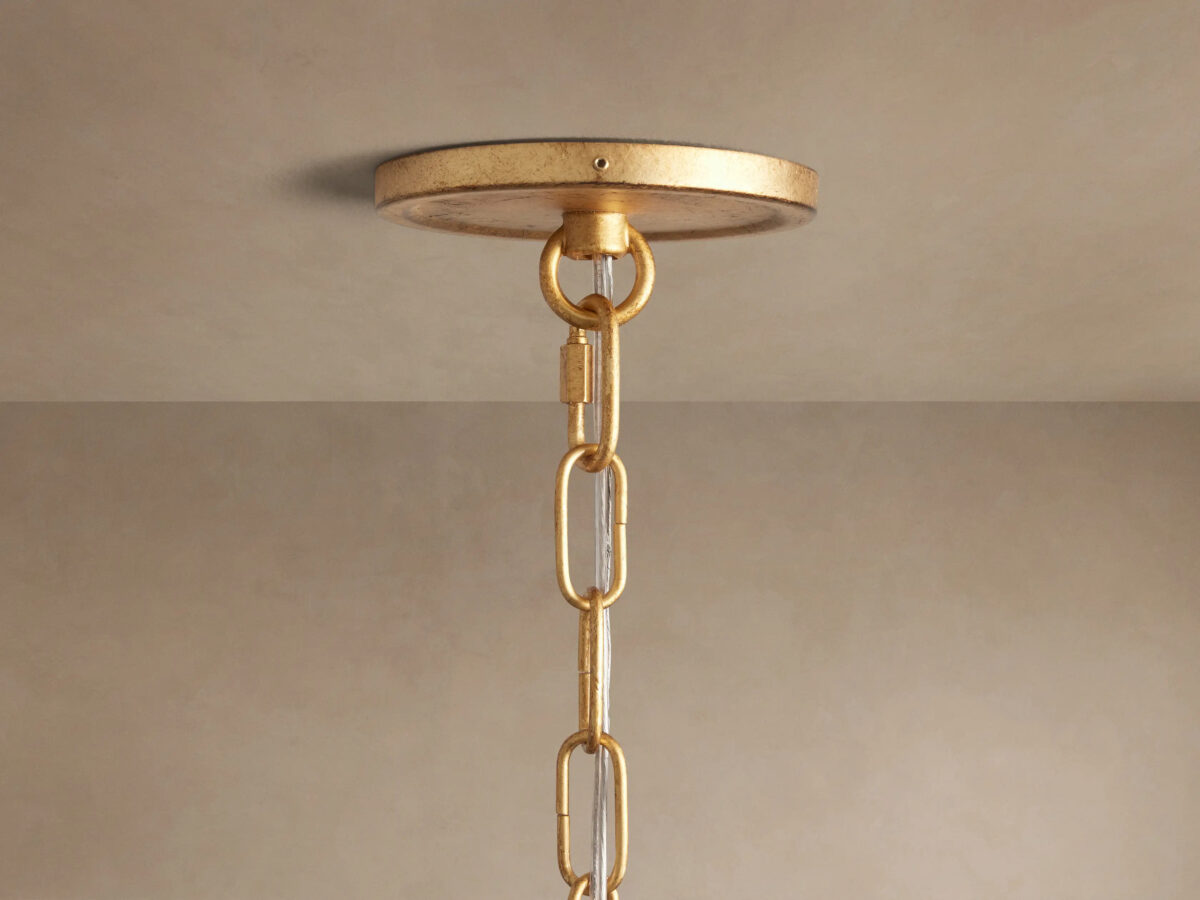 GV Iron Chandelier Round Gold 8 Light - Image 10