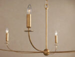 GV Iron Chandelier Round Gold 8 Light - Image 9