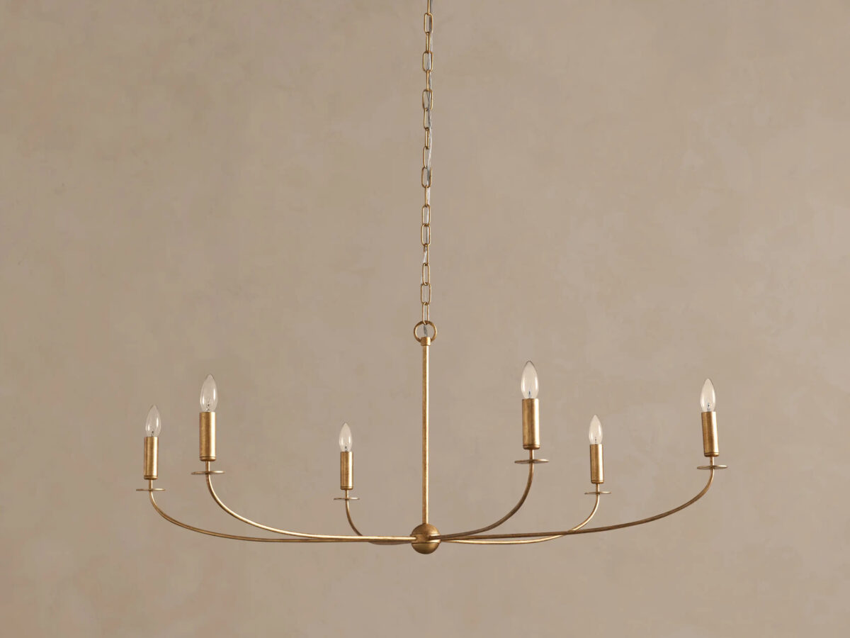 GV Iron Chandelier Round Gold 8 Light - Image 8