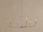 GV Iron Chandelier Round Gold 8 Light - Image 8
