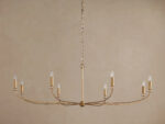 GV Iron Chandelier Round Gold 8 Light - Image 3