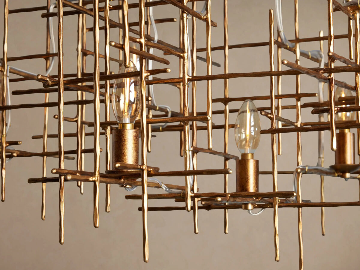 GV Fritz Iron Grid Chandelier - Image 3