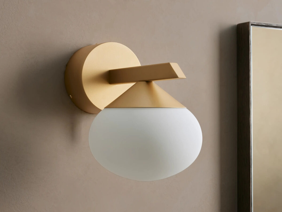 GV Costella Iron Globe Sconce in Gold - Image 2