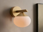 GV Costella Iron Globe Sconce in Gold