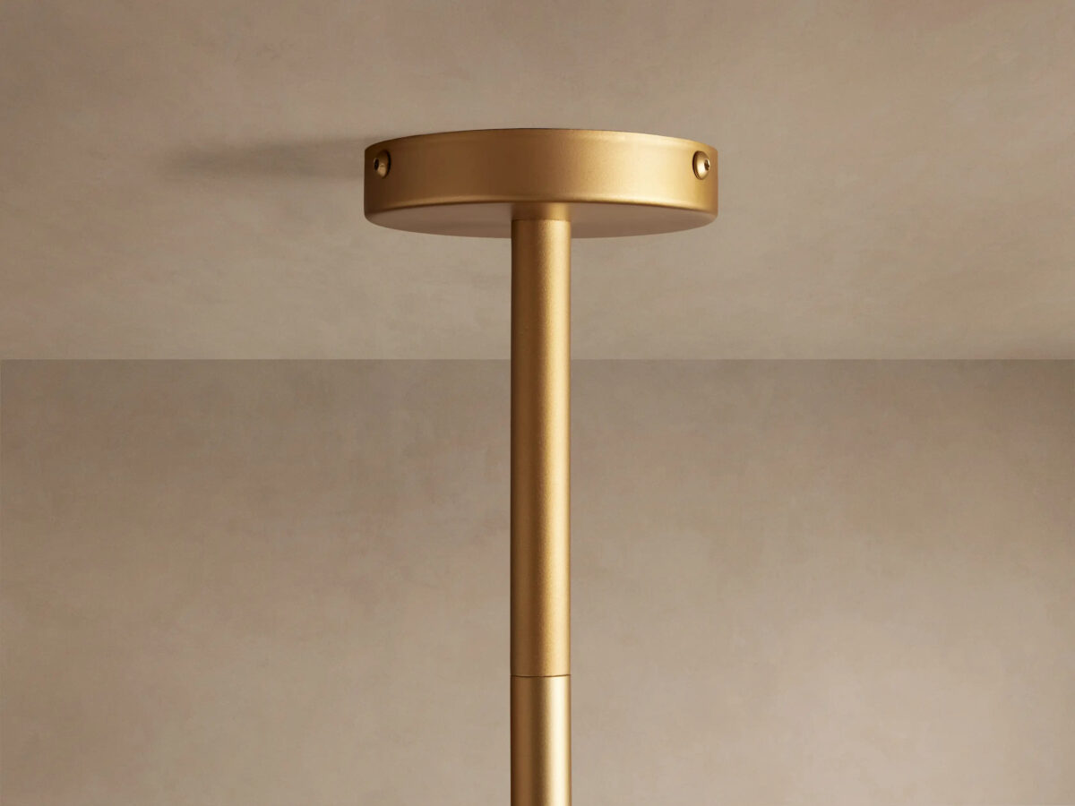 GV Globe Glass Light Round Chandelier in Gold - Image 5
