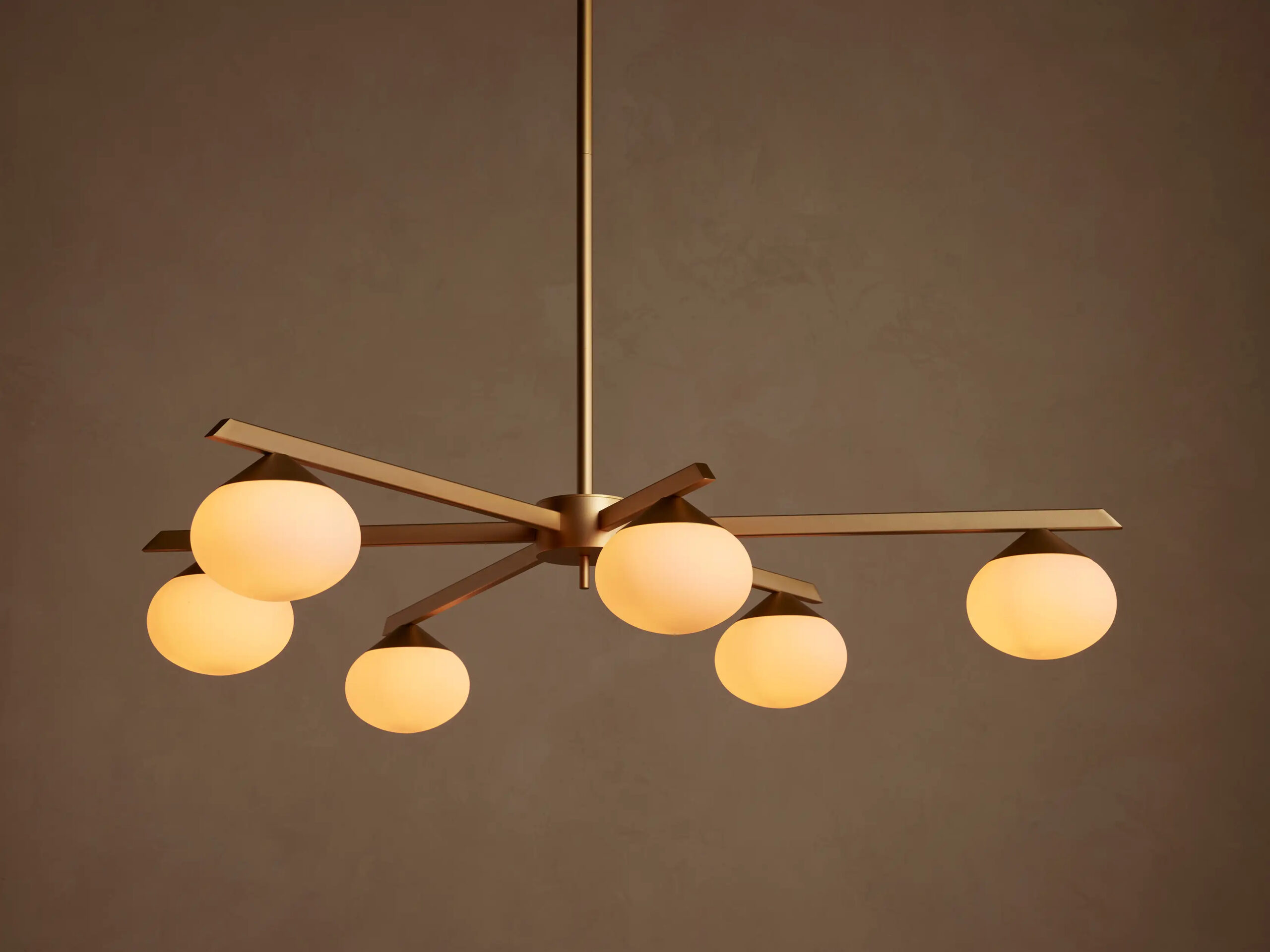 6610182H105_DZ251201 GV Globe Glass Light Round Chandelier in Gold - Image 1