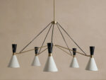 GV Brass Chandelier Ramsey Round 5 Light - Image 2