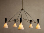GV Brass Chandelier Ramsey Round 5 Light
