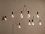GV Ramsey Brass Linear Light Chandelier - Image 5