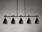GV Jacarra bronze chandelier Linear Five Light - Image 2